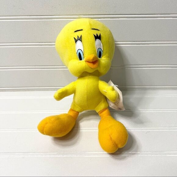 NWT Vintage Looney Tunes Warner Brothers Tweety Bird Yellow Plush Stuffed Animal - Picture 1 of 4